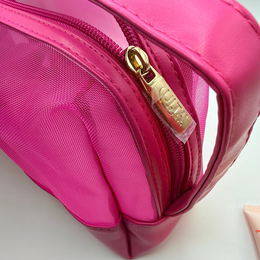 Ulta Beauty Pink Makeup Bag + Face Eye Primer 4 Pc Beauty Gift Set NEW - Picture 5 of 5